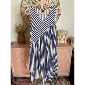 Women's SHEIN Blue & White Striped Dress Size‎ M